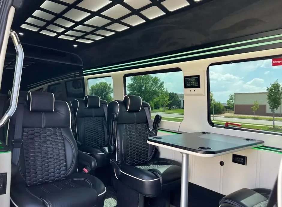 9-Passenger Executive Sprinter – Reclining captain chairs