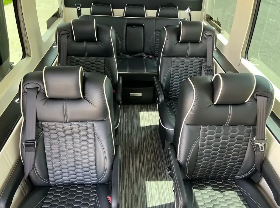 9-Passenger Executive Sprinter – Stitched leather seats