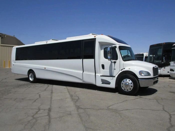 Large white party bus – Arvada party bus rental